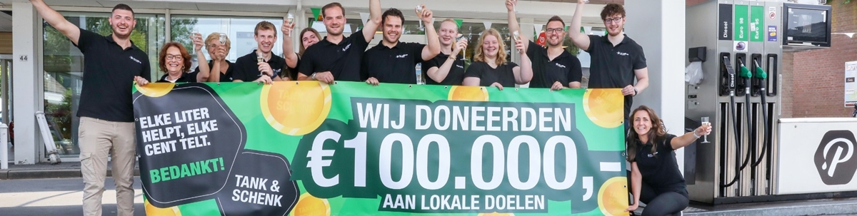 Peut Hoogland gaf € 100.000,--! Tank daarom ook bij Peut!!!